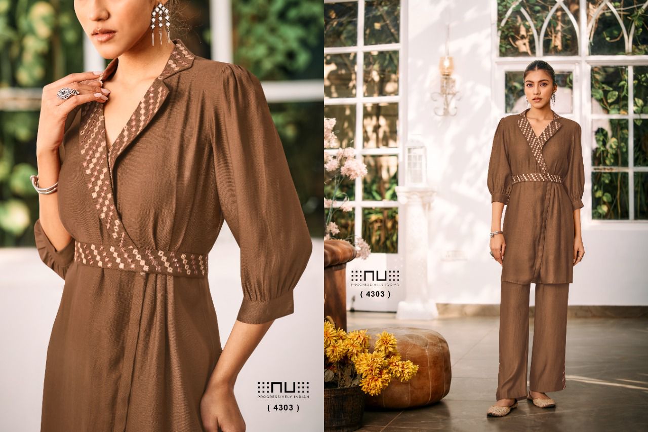 Nu Vol 43 Designer Kurti With Bottom Catalog
